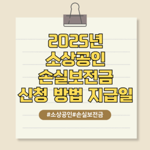 소상공인 손실보전금